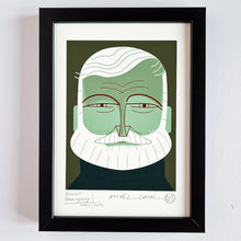 Cargar imagen en el visor de la galería, Ilustración "Ernest Hemingway" de Mikel Casal