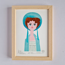 Cargar imagen en el visor de la galería, Ilustración "Jane Austen" de Mikel Casal