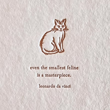 Cargar imagen en el visor de la galería, Libreta "Even the smallest feline": Leonardo da Vinci