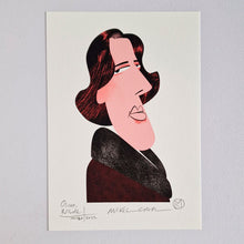 Cargar imagen en el visor de la galería, Ilustración "Oscar Wilde" de Mikel Casal