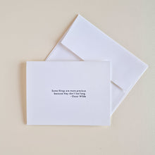Cargar imagen en el visor de la galería, Tarjeta "Some things are more precious" - Oscar Wilde