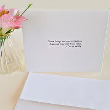 Cargar imagen en el visor de la galería, Tarjeta "Some things are more precious" - Oscar Wilde