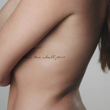 Cargar imagen en el visor de la galería, Pack de tatuajes temporales con palabras inspiradoras