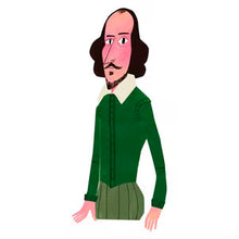 Cargar imagen en el visor de la galería, Ilustración "William Shakespeare" de Mikel Casal