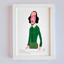 Cargar imagen en el visor de la galería, Ilustración "William Shakespeare" de Mikel Casal