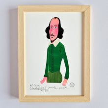 Cargar imagen en el visor de la galería, Ilustración "William Shakespeare" de Mikel Casal