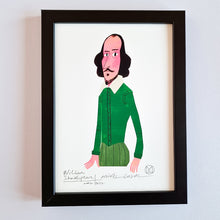 Cargar imagen en el visor de la galería, Ilustración "William Shakespeare" de Mikel Casal