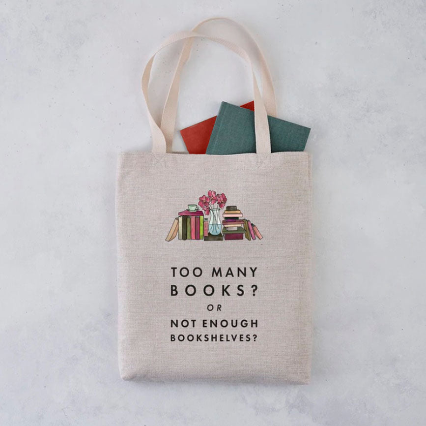 Tote bag Demasiados libros