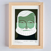 Cargar imagen en el visor de la galería, Ilustración &quot;Ernest Hemingway&quot; de Mikel Casal
