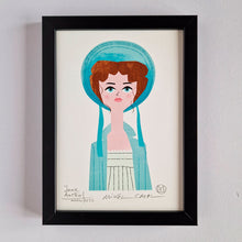 Cargar imagen en el visor de la galería, Ilustración &quot;Jane Austen&quot; de Mikel Casal
