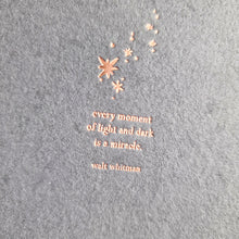Cargar imagen en el visor de la galería, Libreta &quot;Every moment&quot;: Walt Whitman
